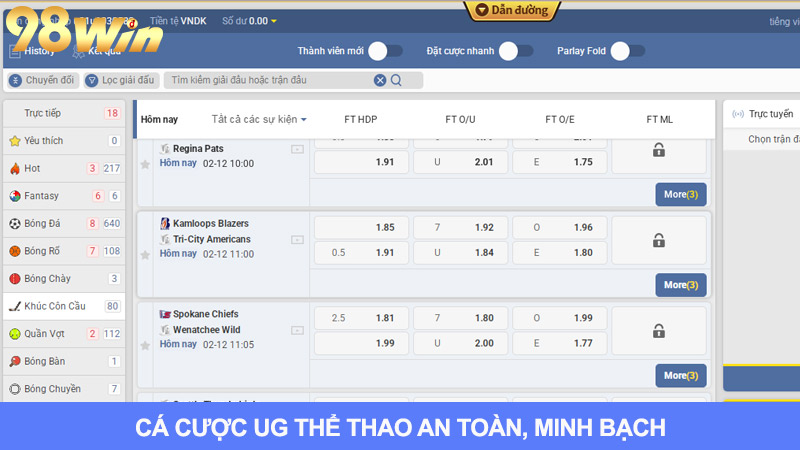98win bảo mật tốt, cá cược minh bạch