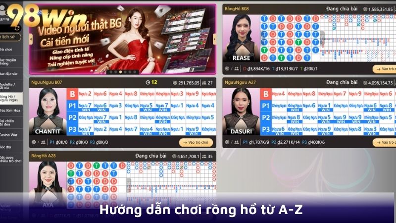 Hướng dẫn chơi rồng hổ từ A đến Z